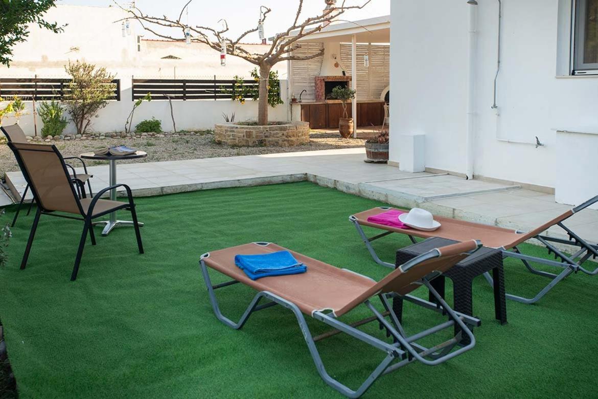 Afrathias Beachhouse - Cretan Hideaway Kalamaki  Eksteriør bilde
